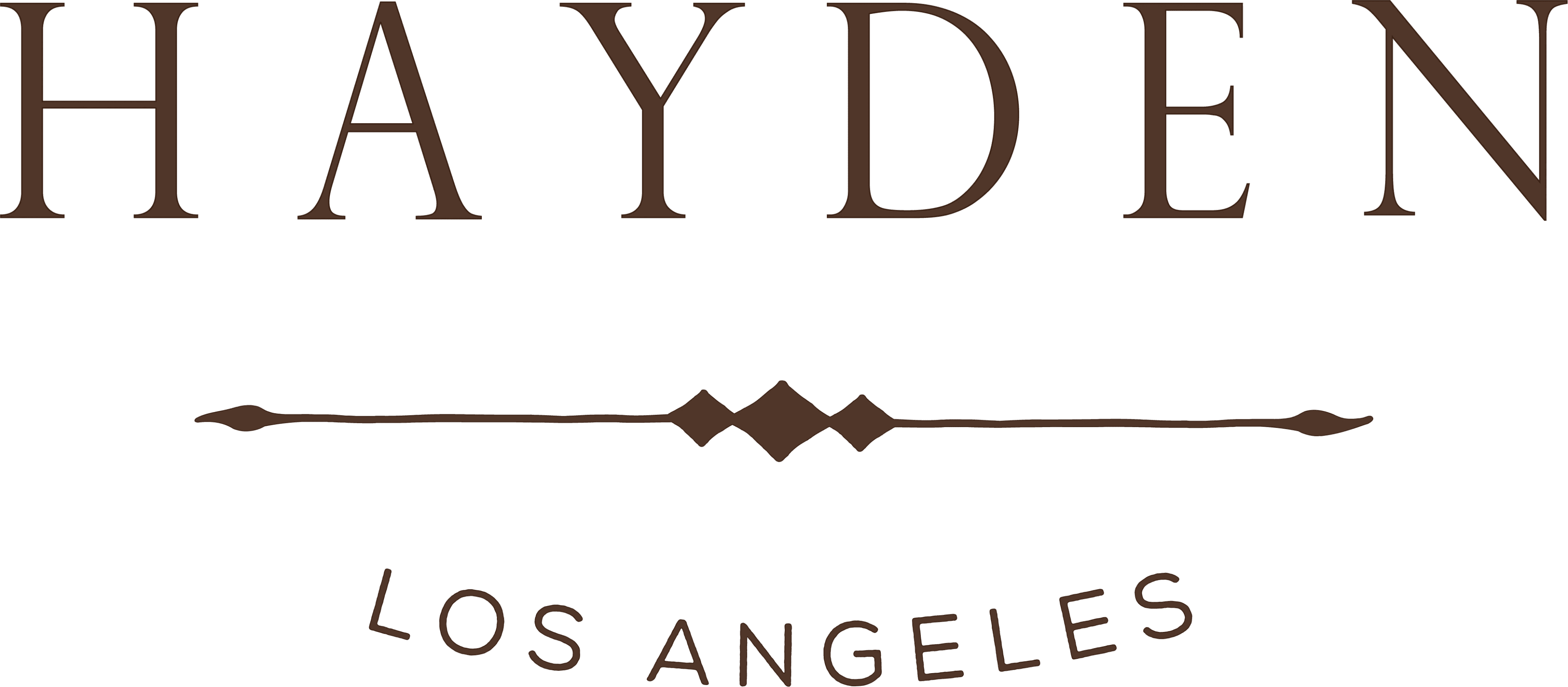 A green background with brown letters that say " hayden ".