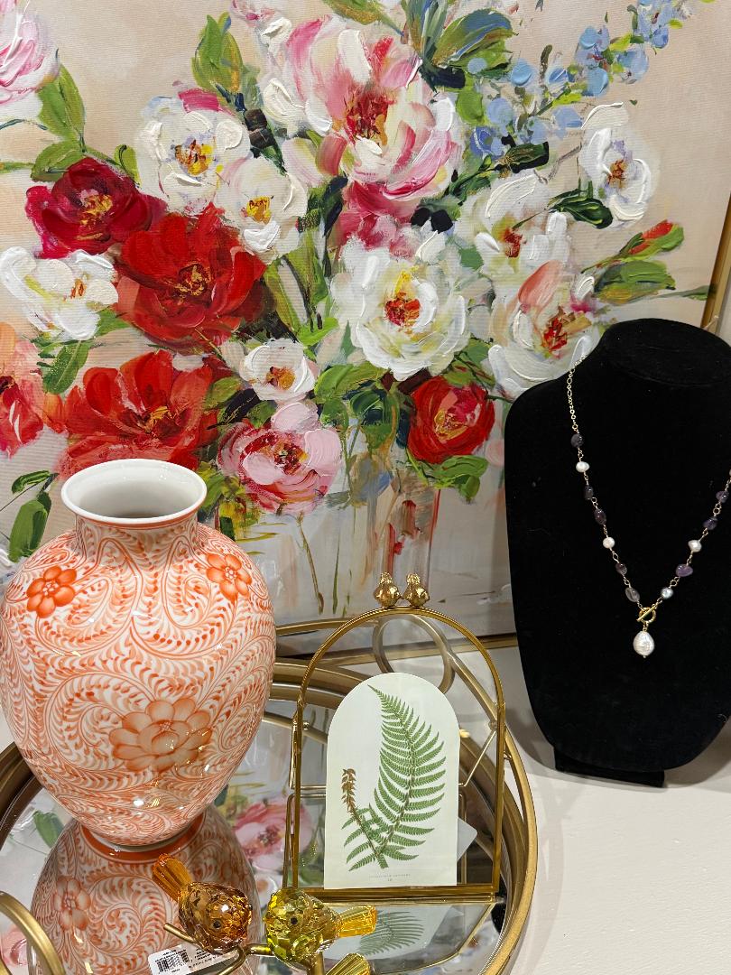 picture and vase